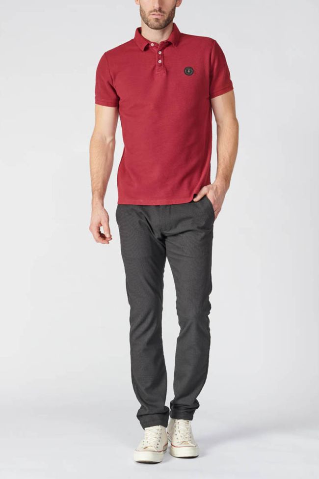 Burgundy Dylon polo shirt
