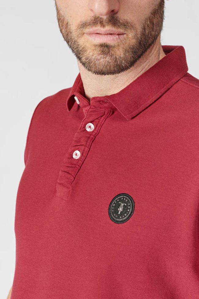 Burgundy Dylon polo shirt