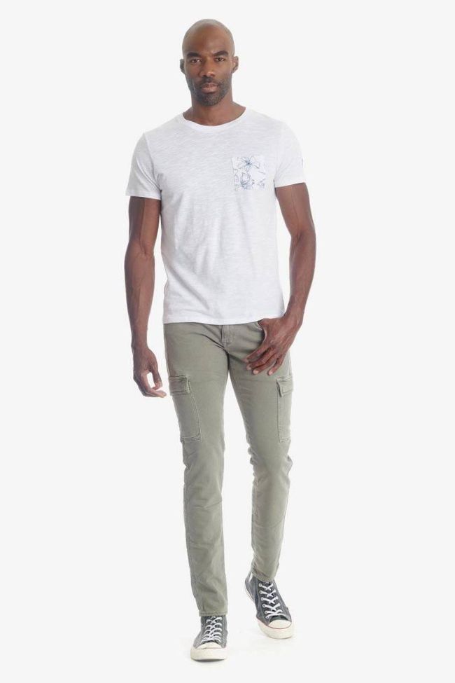 White floral detail Pilas t-shirt