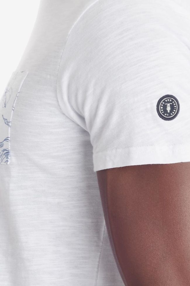 White floral detail Pilas t-shirt