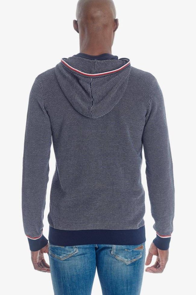 Blue Tedal zipped hoodie