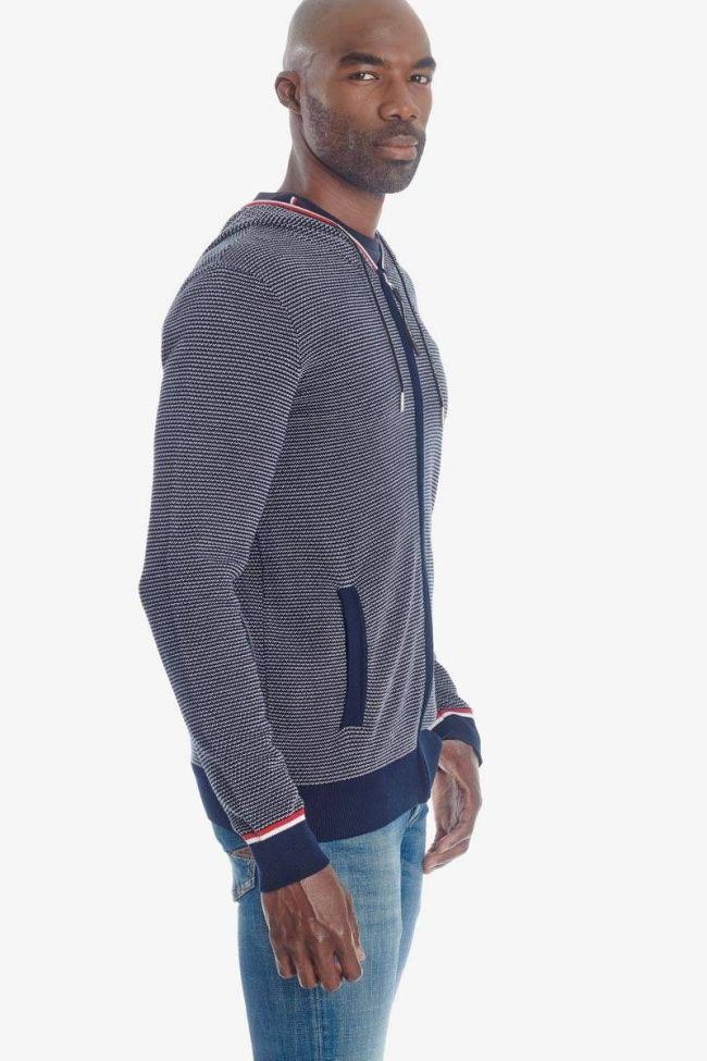 Blue Tedal zipped hoodie