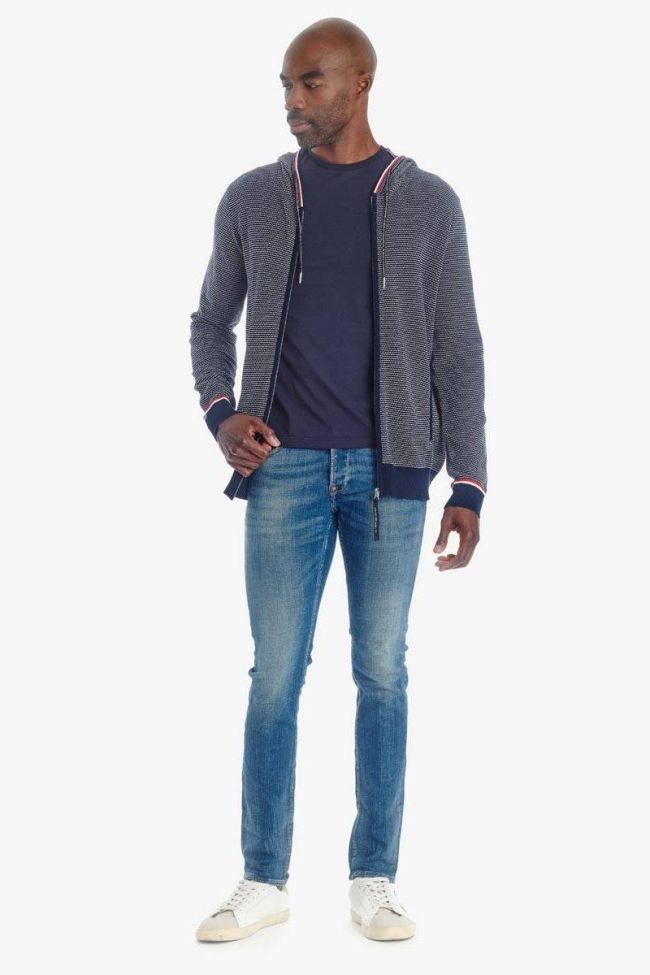 Blue Tedal zipped hoodie