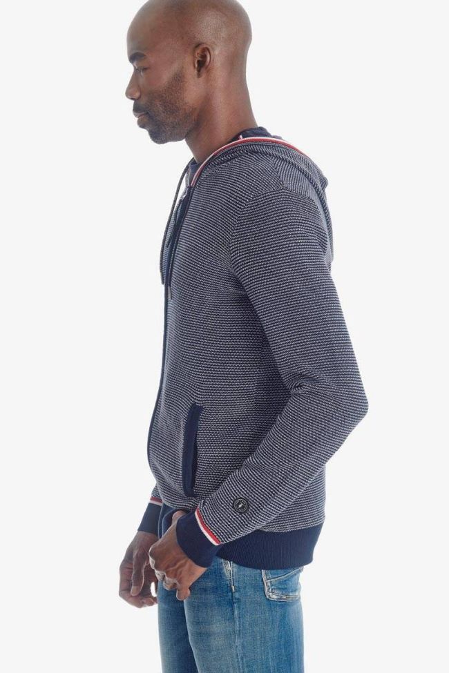 Blue Tedal zipped hoodie