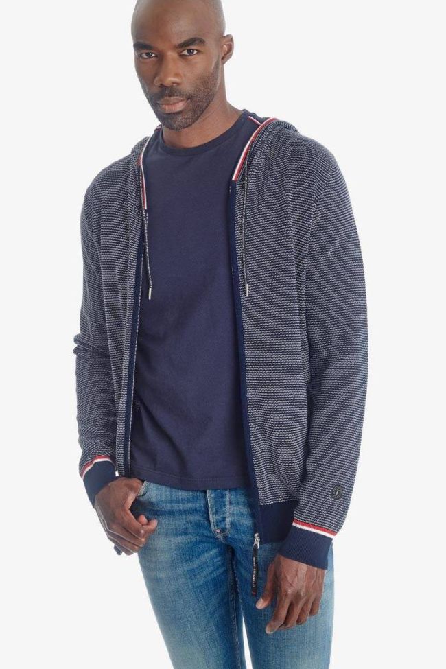 Blue Tedal zipped hoodie