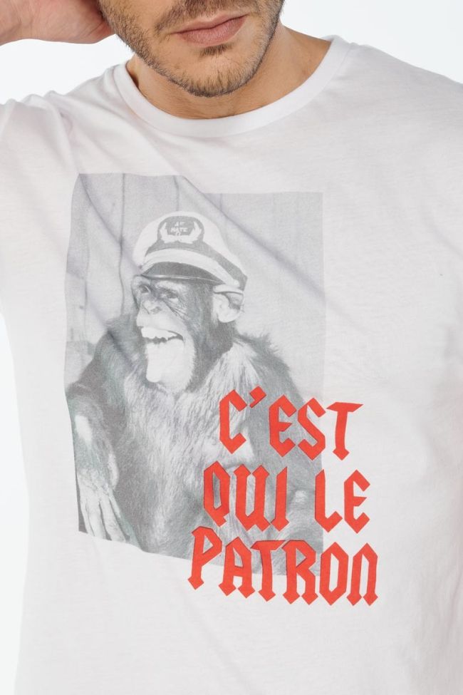 White printed Tora t-shirt