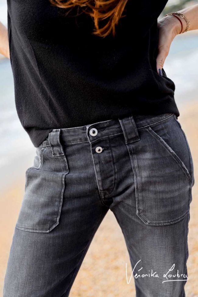 Rock 200/43 boyfit by Véronika Loubry jeans grey N°1