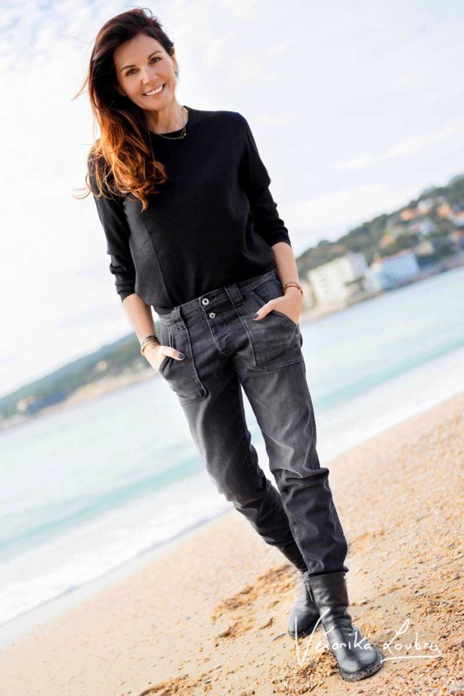 Rock 200/43 boyfit by Véronika Loubry jeans grey N°1