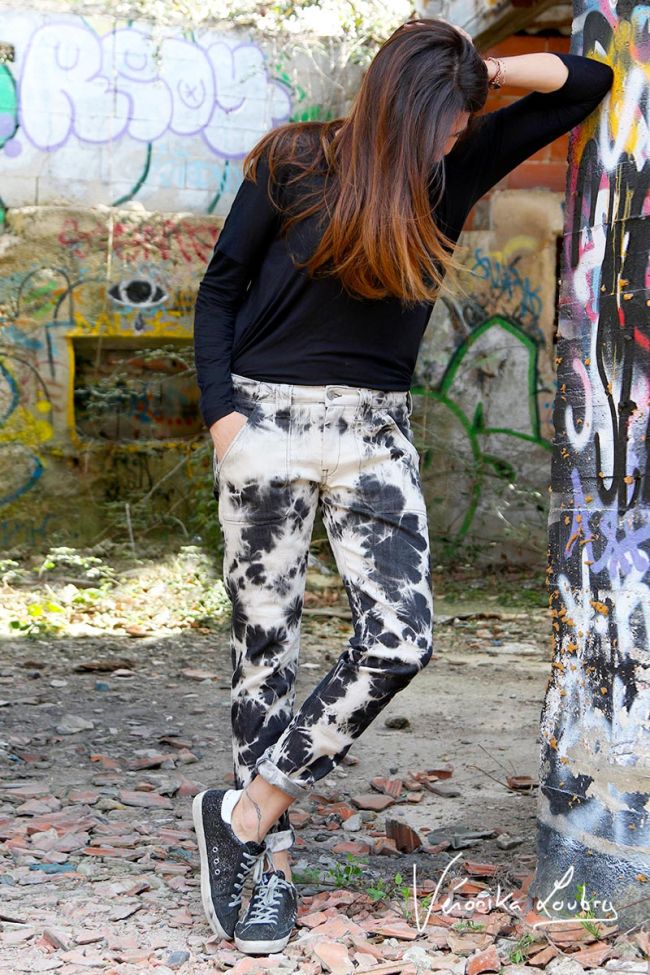 Leon jeans 200/43 boyfit tie and dye by Véronika Loubry