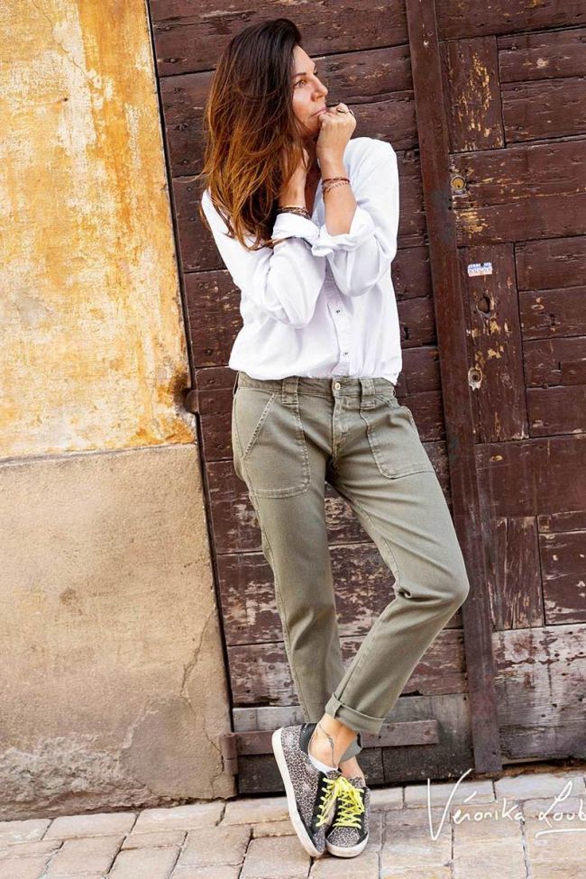 Reggae 200/43 boyfit by Véronika Loubry khaki jeans