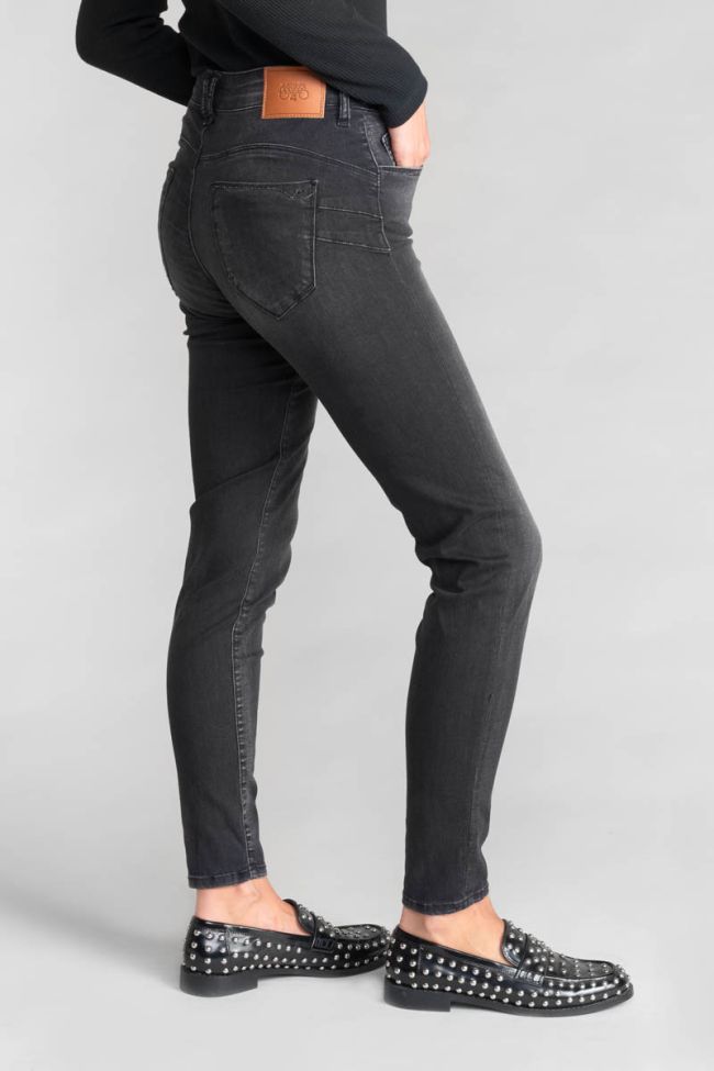 Jeans pulp slim Acya taille haute 7/8ème noir N°1