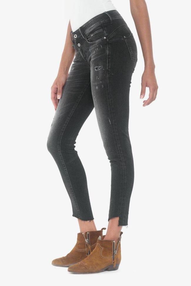 Alais pulp slim 7/8th jeans destroy black N°1