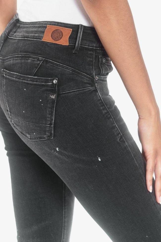 Alais pulp slim 7/8th jeans destroy black N°1