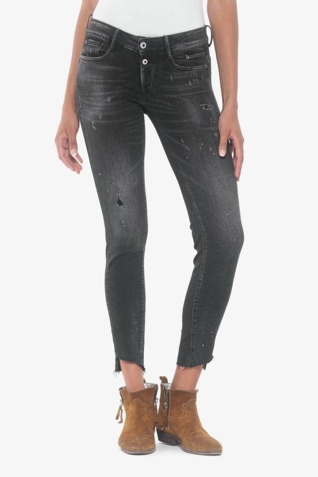 Alais pulp slim 7/8th jeans destroy black N°1
