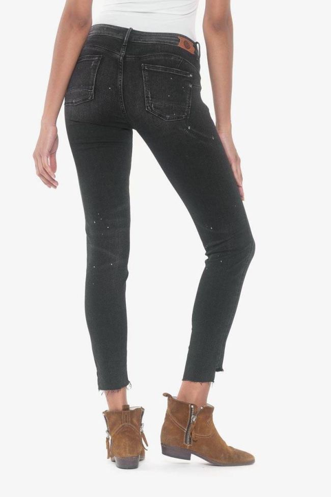 Alais pulp slim 7/8th jeans destroy black N°1