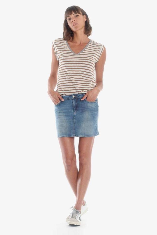 Blue denim Baki skirt