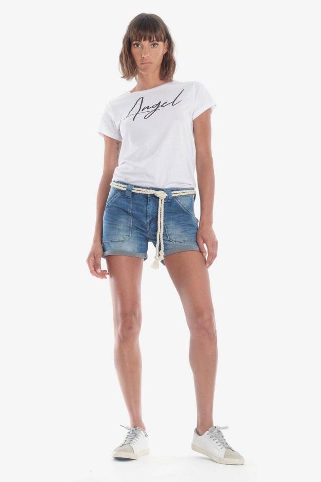 Blue denim Bloom 3 shorts