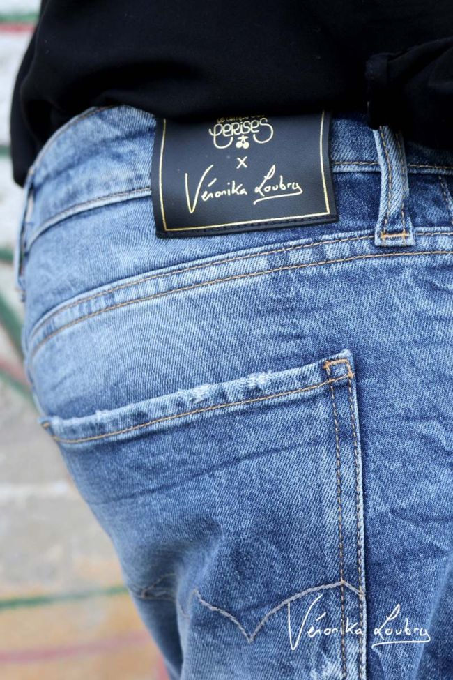 Mary boyfit destroy by Véronika Loubry jeans blue N°4