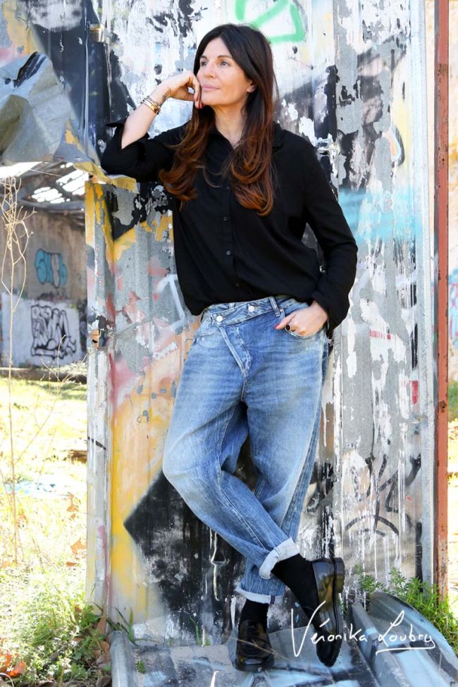 Mary boyfit destroy by Véronika Loubry jeans blue N°4