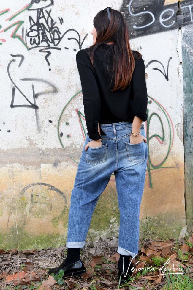 Mary boyfit destroy by Véronika Loubry jeans blue N°4