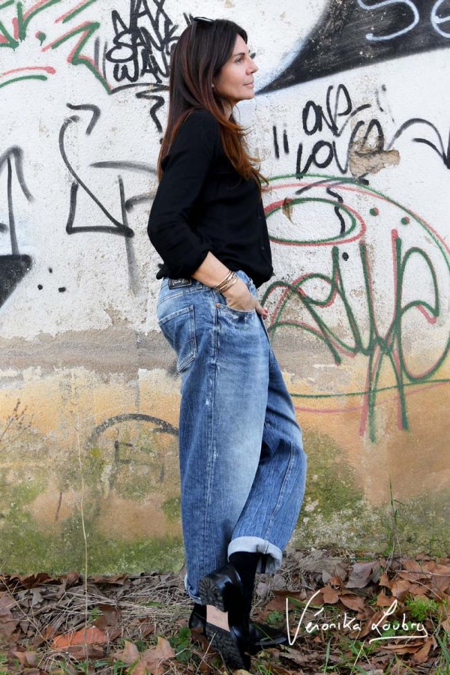 Mary boyfit destroy by Véronika Loubry jeans blue N°4