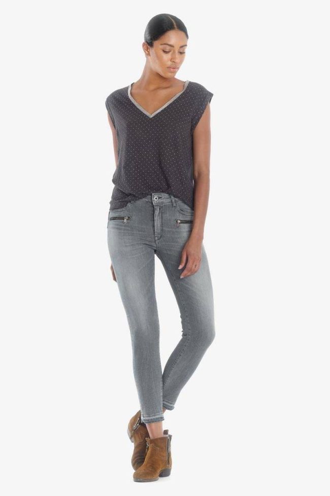 Dado pulp slim high waist 7/8th jeans grey N°3 