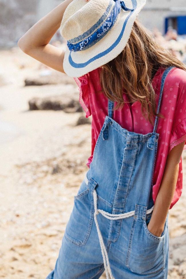 Blue denim Desk dungarees