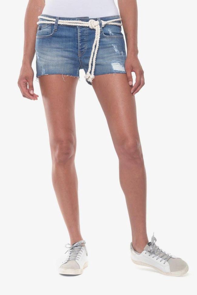 Blue destroy denim Lola shorts