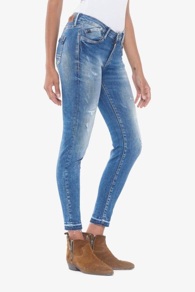 Usoa power skinny 7/8th jeans destroy blue N°3