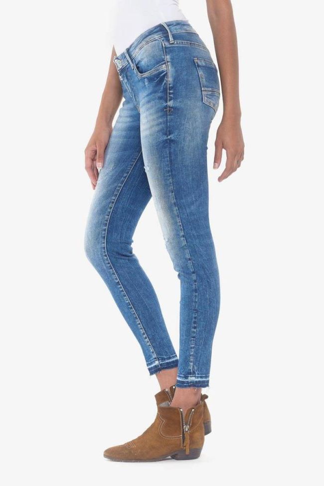 Usoa power skinny 7/8th jeans destroy blue N°3