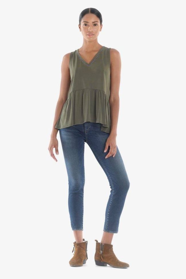 Via ultra pulp slim high waist 7/8th jeans blue N°4