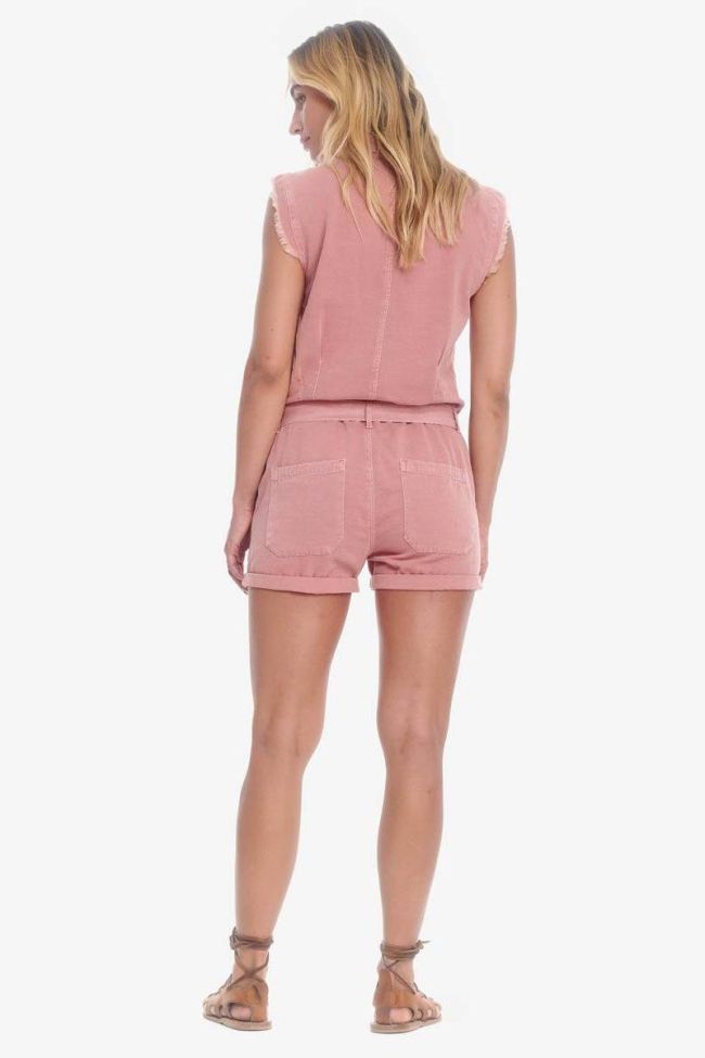 Pink denim Zumba jumpsuit