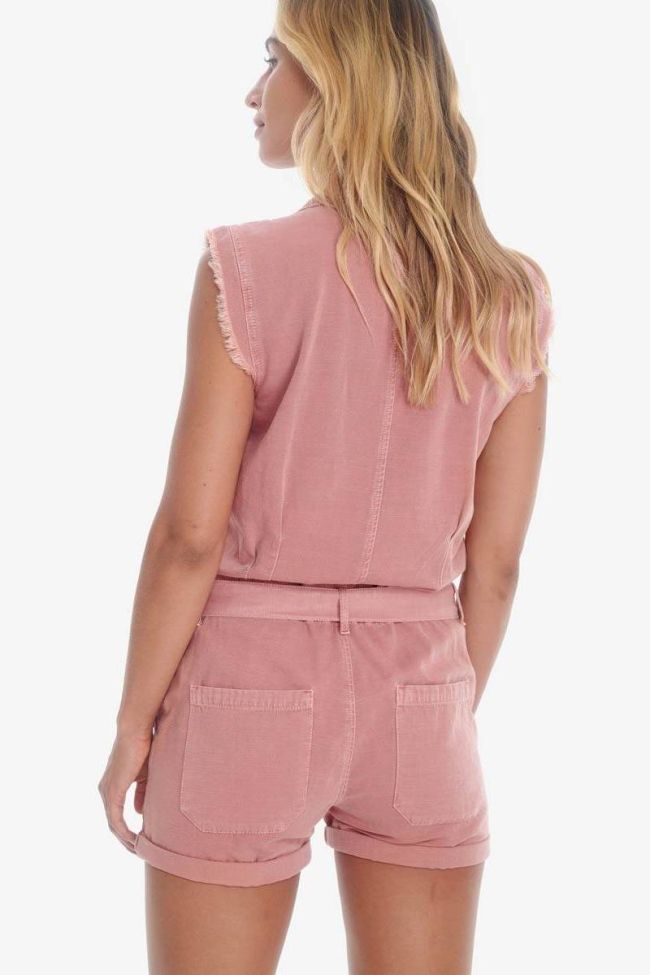 Pink denim Zumba jumpsuit