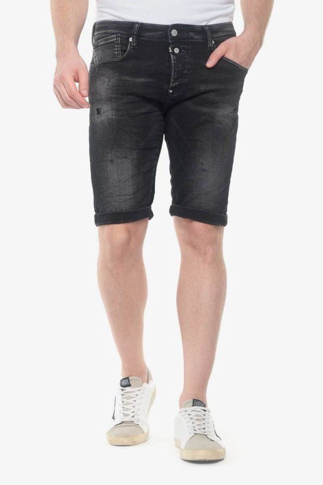 Stonewashed black Jogg Ed bermuda shorts