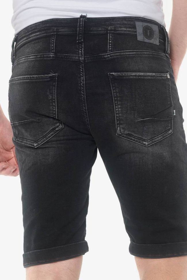 Stonewashed black Jogg Ed bermuda shorts