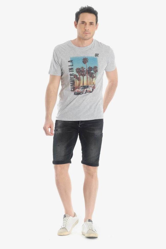 Stonewashed black Jogg Ed bermuda shorts