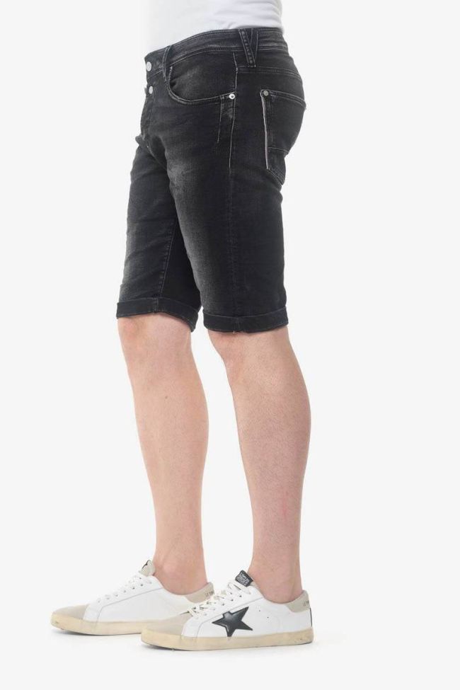 Stonewashed black Jogg Ed bermuda shorts