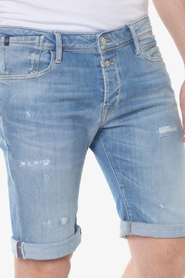 Destroy stonewashed light blue Laredo Jogg bermuda shorts