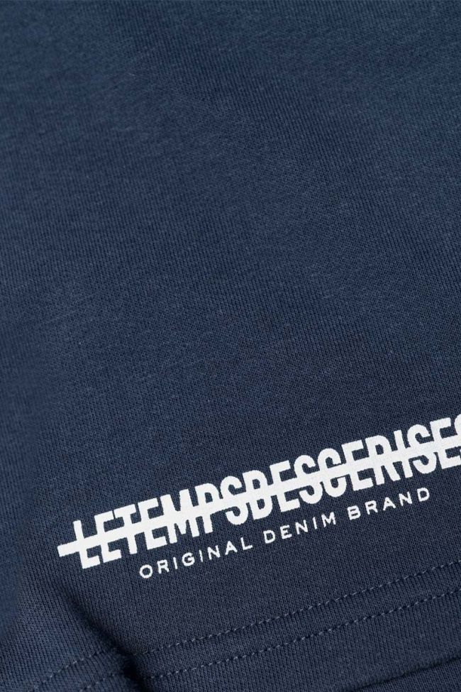 Navy blue Romanbo bermuda shorts