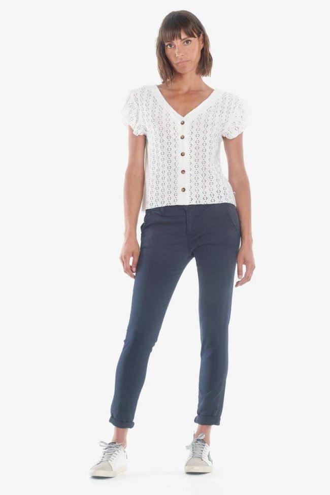 Navy blue Lidy8 chino trousers