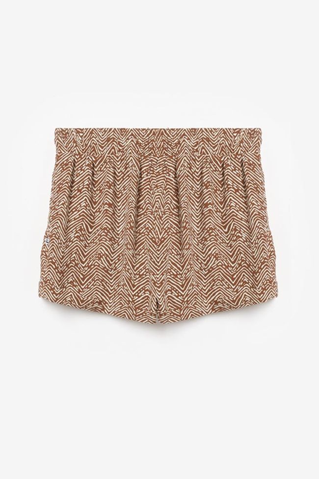 Brown Calvigi ethnic pattern shorts