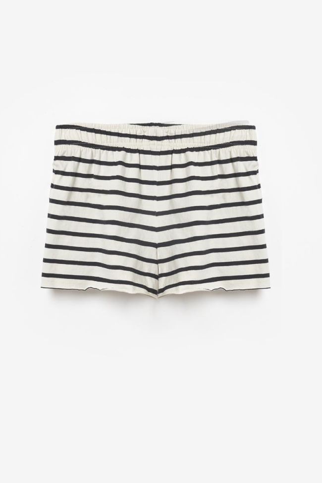 Navy and white Kaptaingi striped shorts