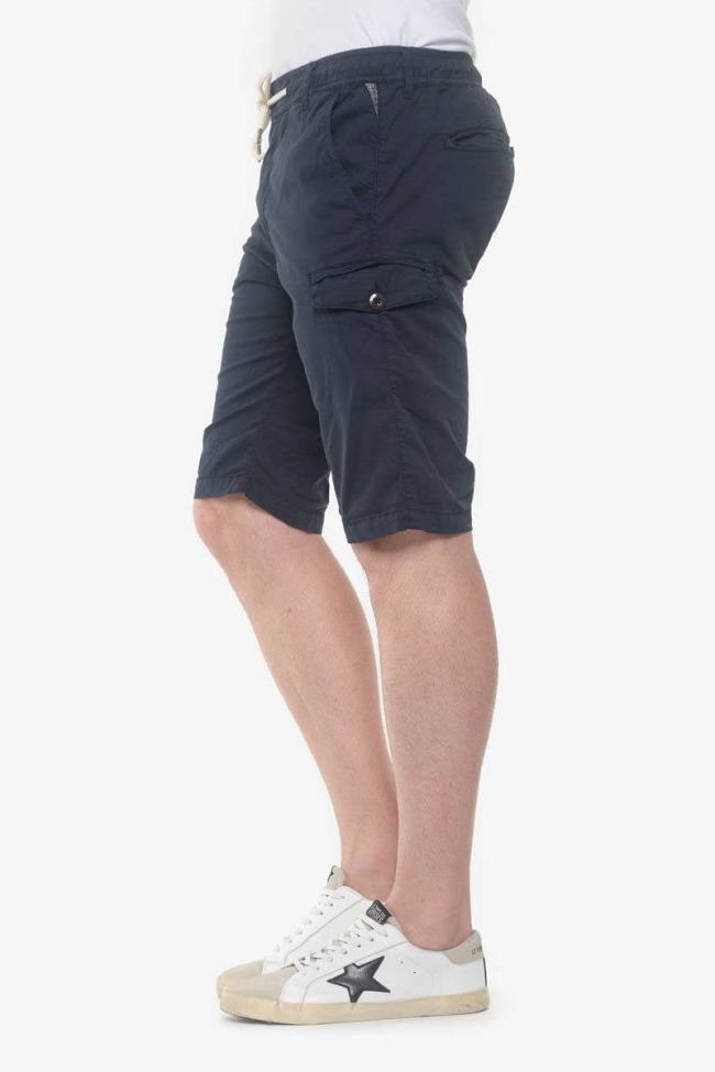 Navy blue Algo bermuda shorts