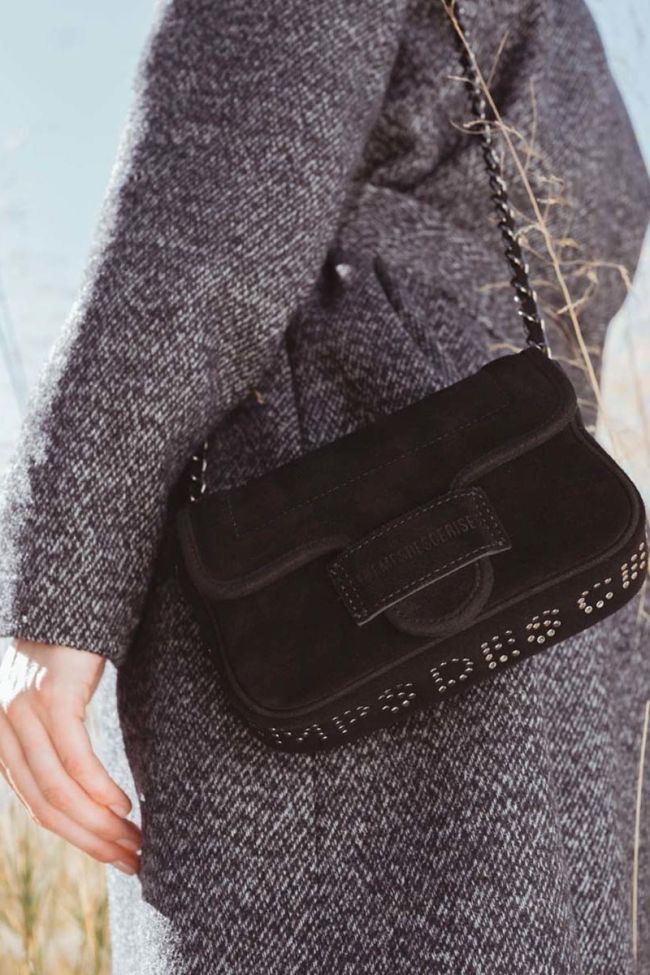 Black Klelia suede bag