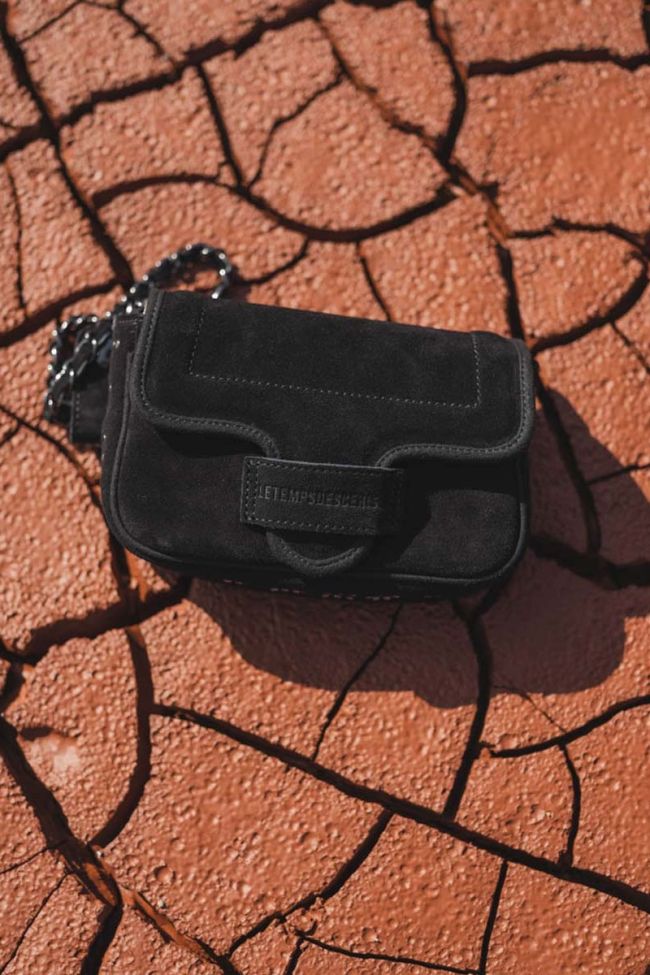 Black Klelia suede bag