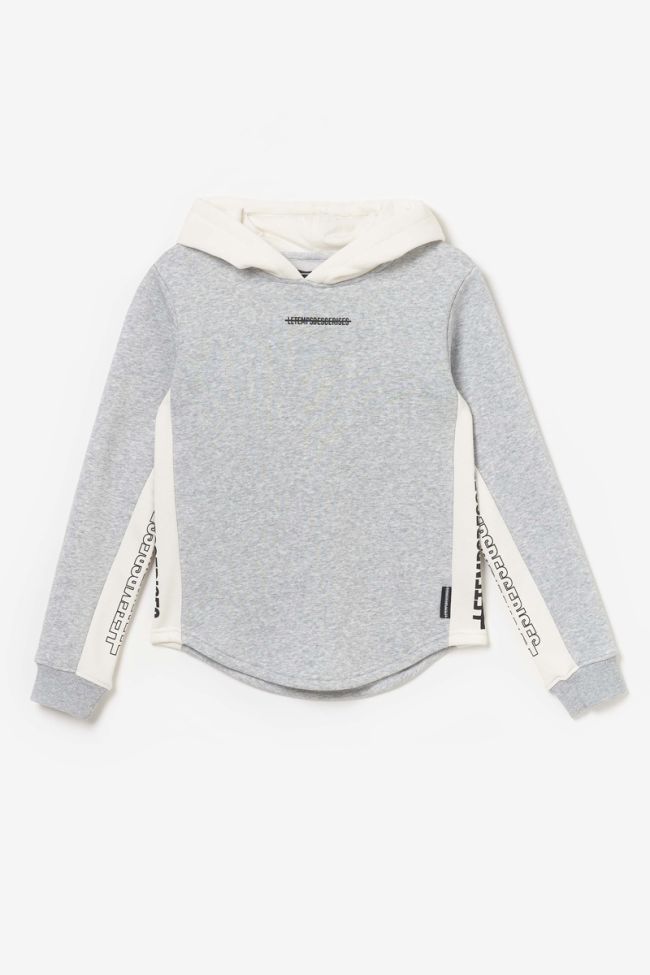 Printed grey and white Colorabo hoodie