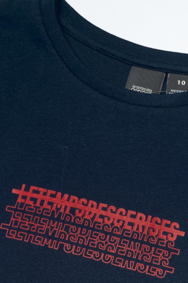 Printed navy blue Iowabo t-shirt