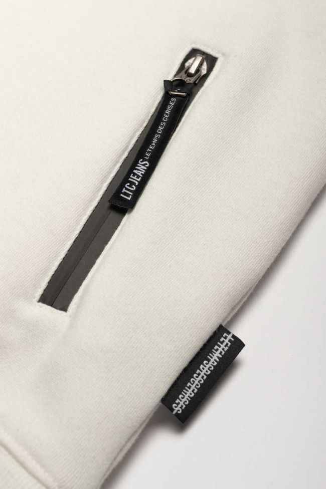 Printed cream Michibo hoodie