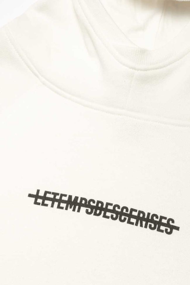 Printed cream Michibo hoodie