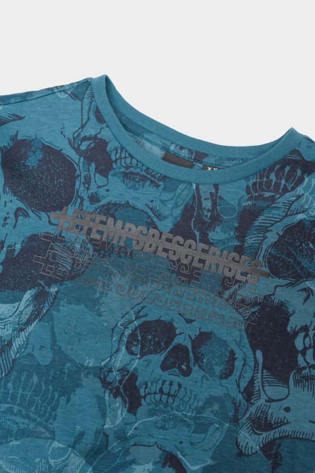 Printed blue Shenkobo t-shirt